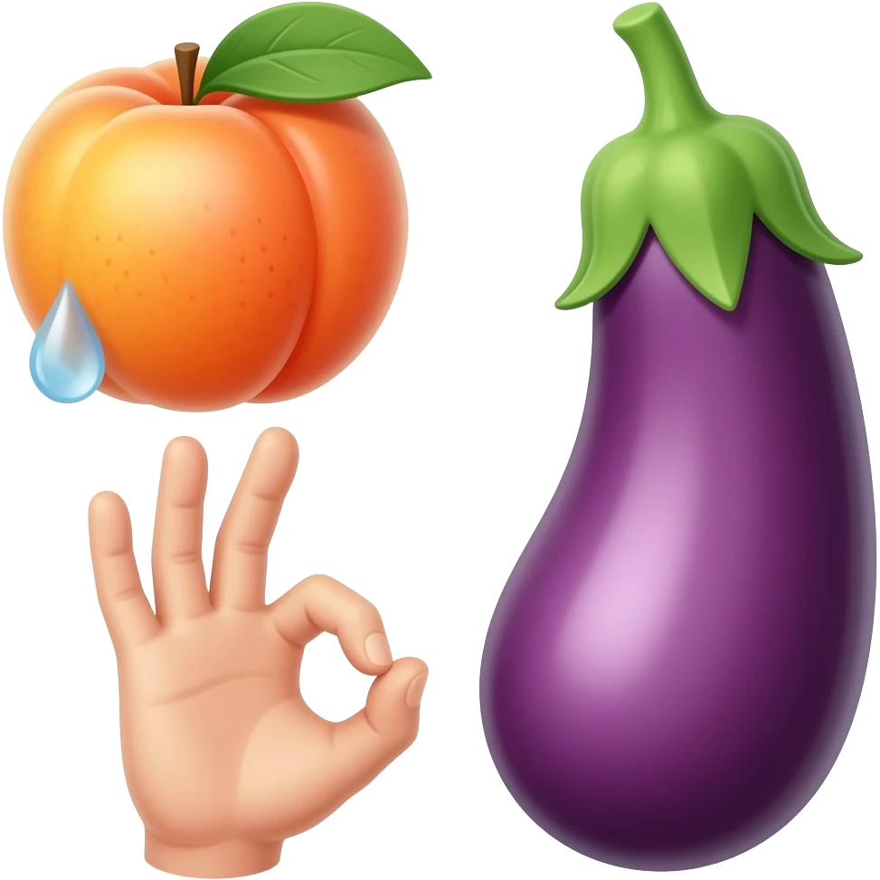 🍑💦🍆👌 emoji