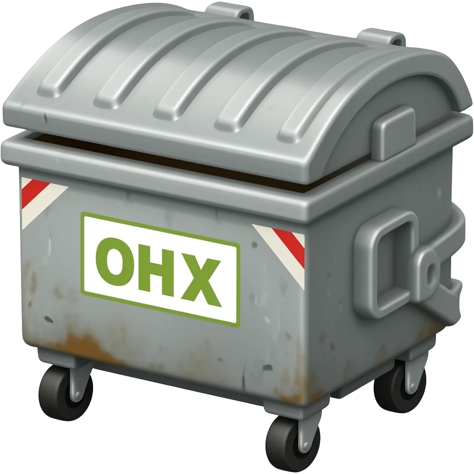 junk dumbster emoji
