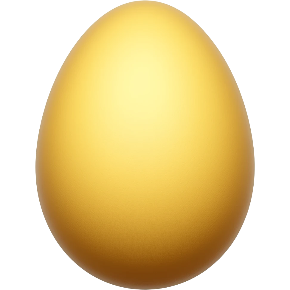 A yellow egg a normal one emoji