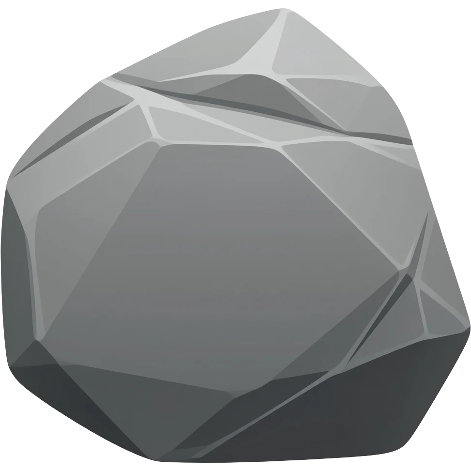 jagged grey river stone emoji