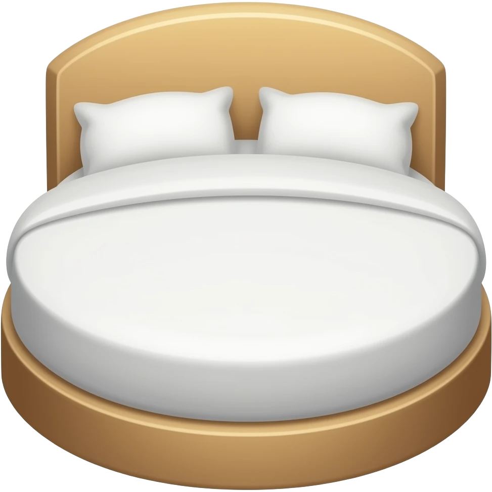 Round Bed emoji