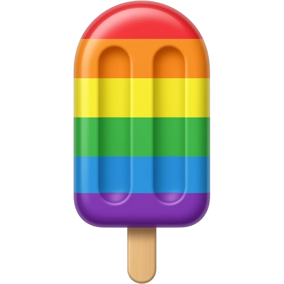 Rainbow popsicle emoji