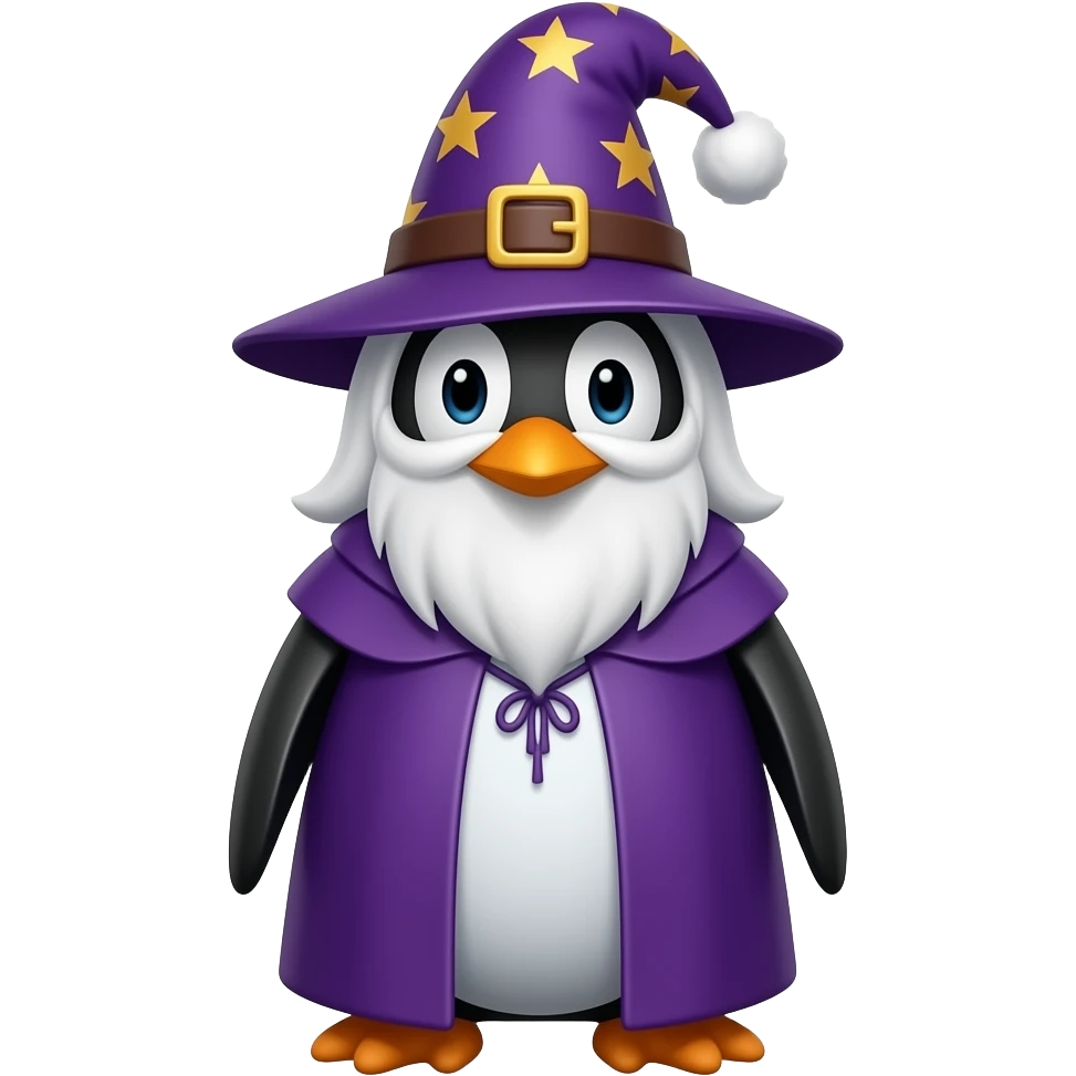 Penguin Wizard emoji