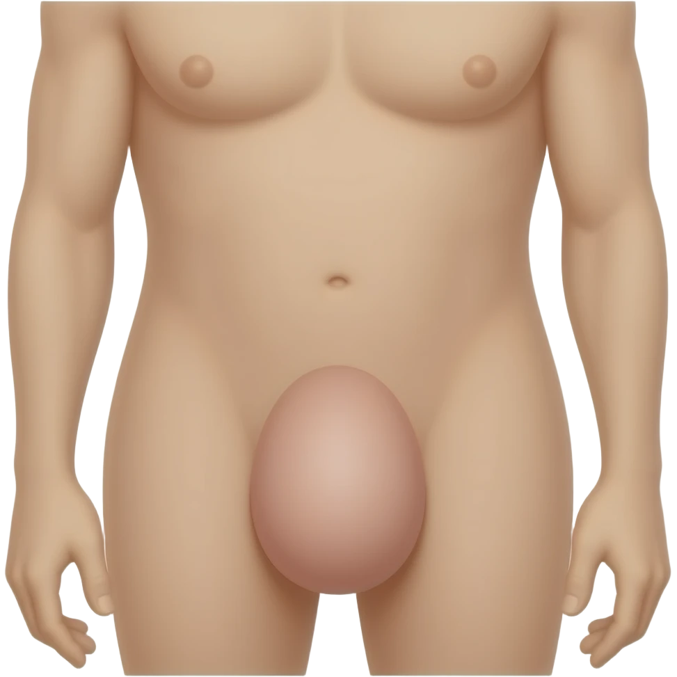 Naked man. Large penis. emoji