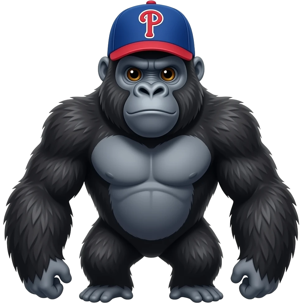 gorilla in phillies hat emoji