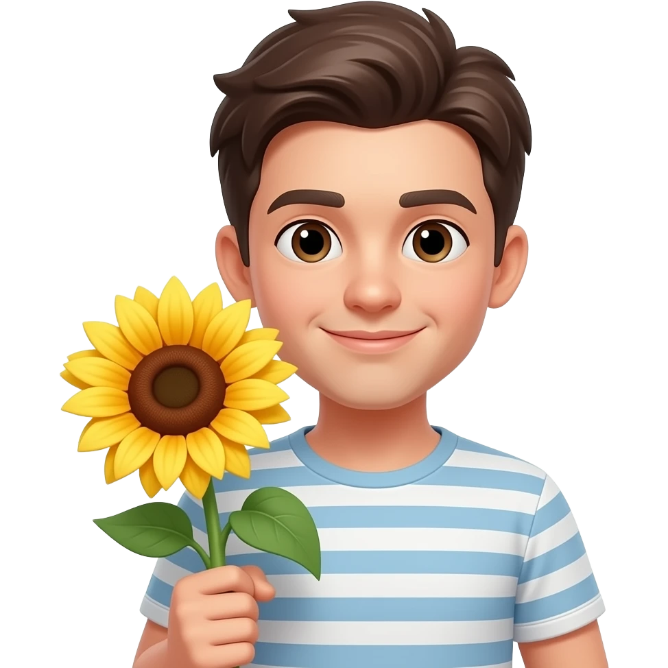 Give him a sunflower emoji