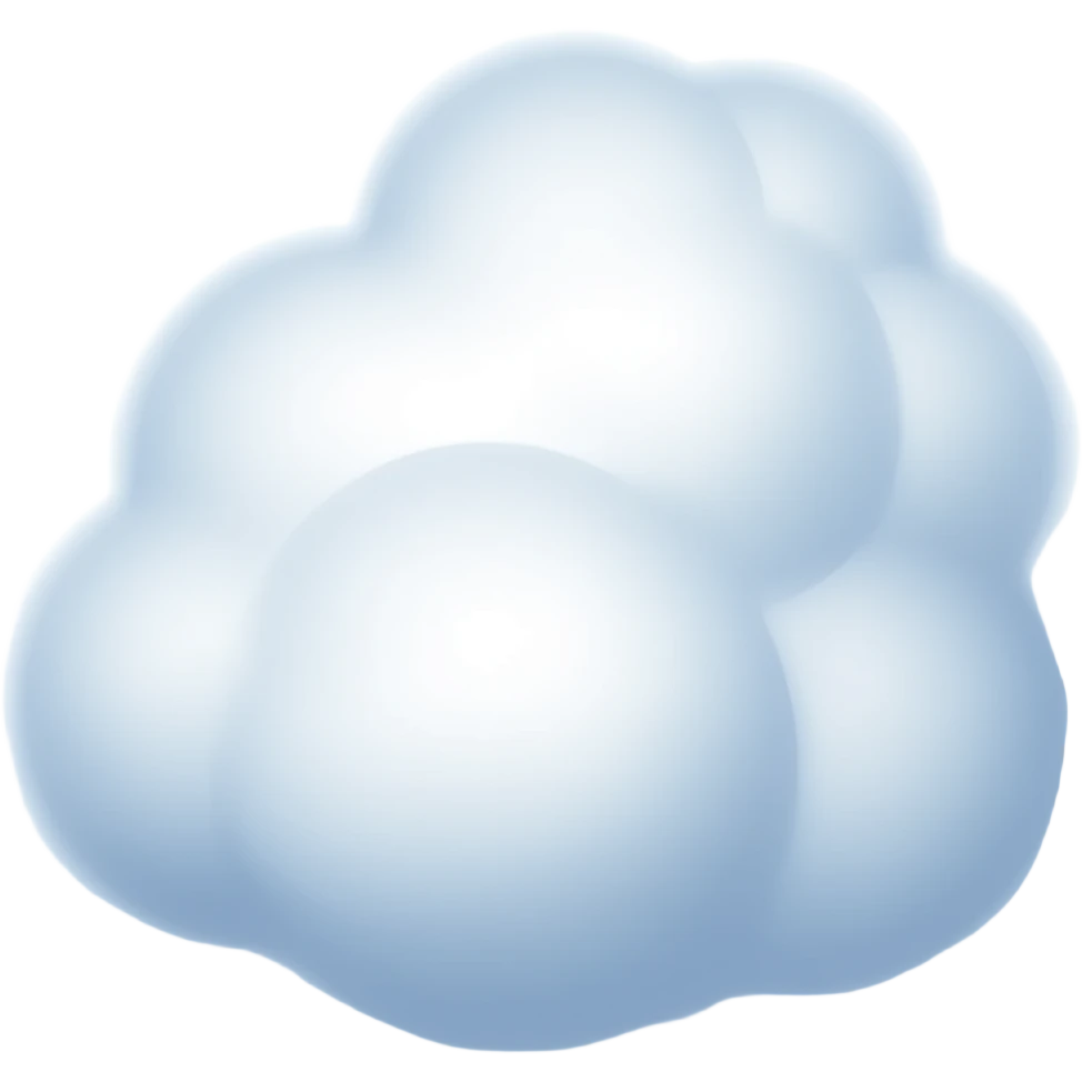 cirrus cloud transparent background emoji