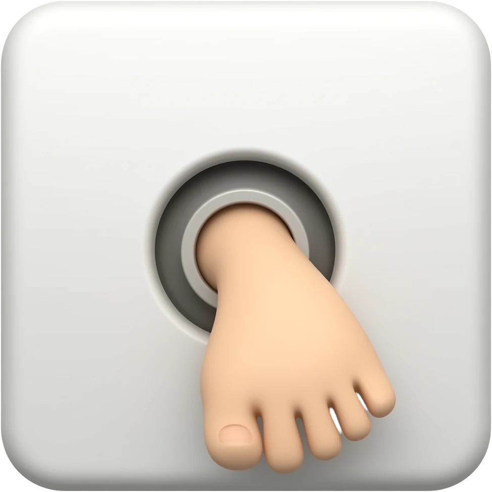 toe flipping off emoji