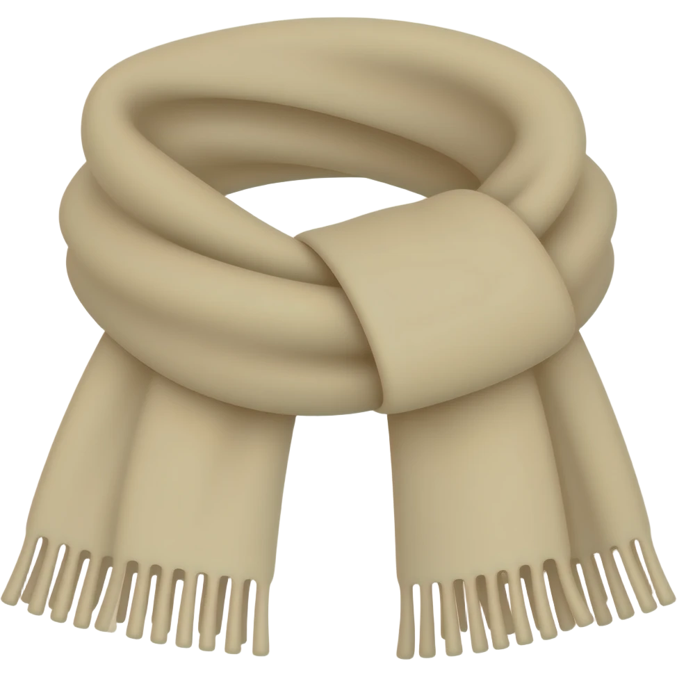 Echarpe beige emoji