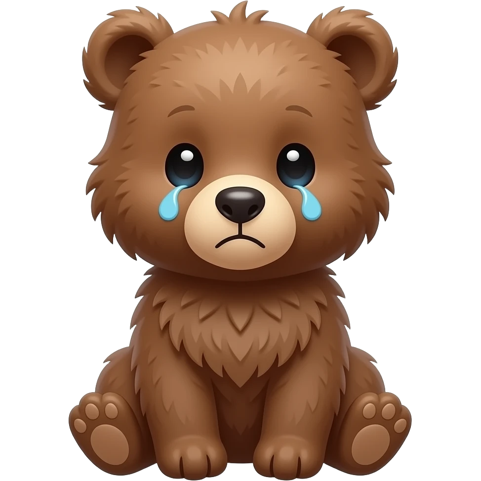 грустный медвежонок emoji