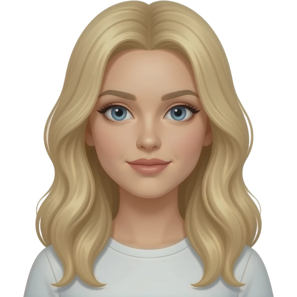 blonde fashion model emoji