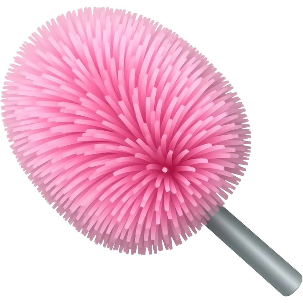 pink cleaning duster emoji