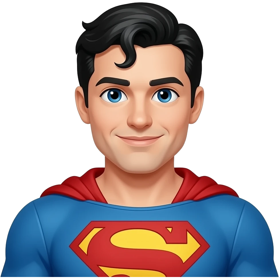 Superman enamorado emoji