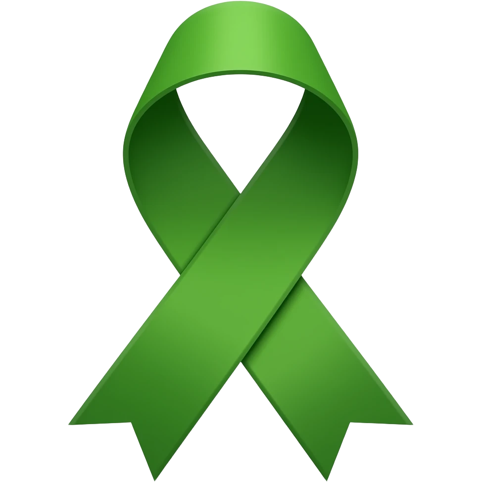 Green ribbon emoji