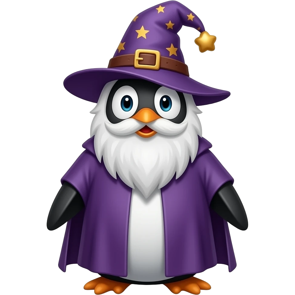 Penguin Wizard emoji