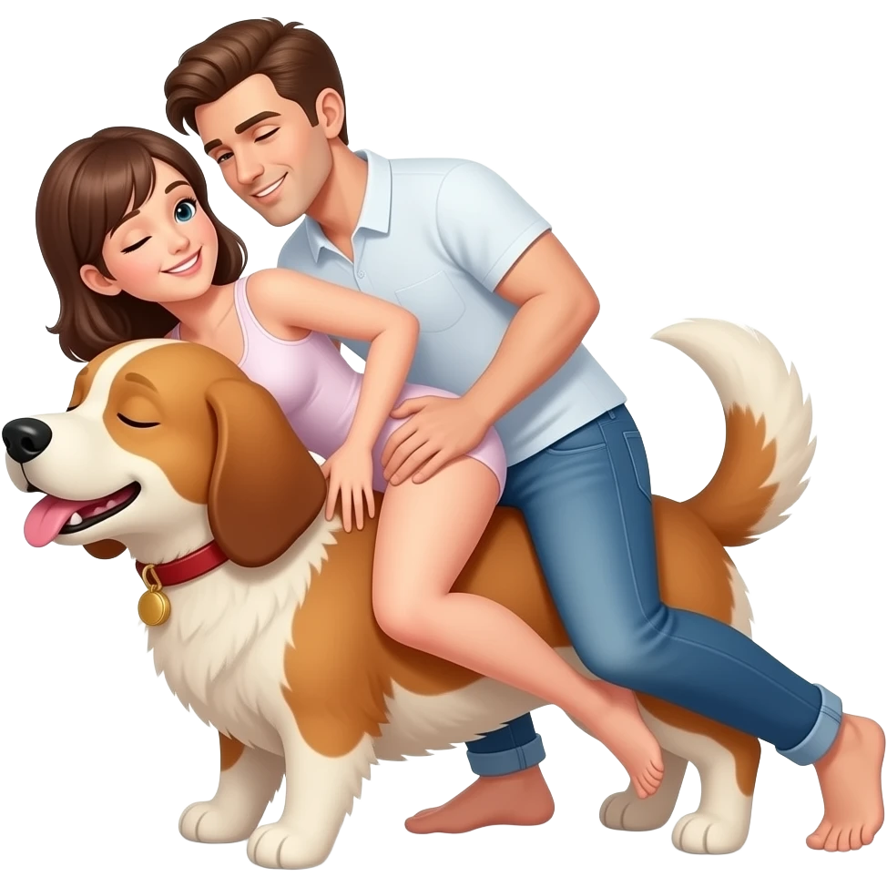 Couple having sex" doggie style emoji