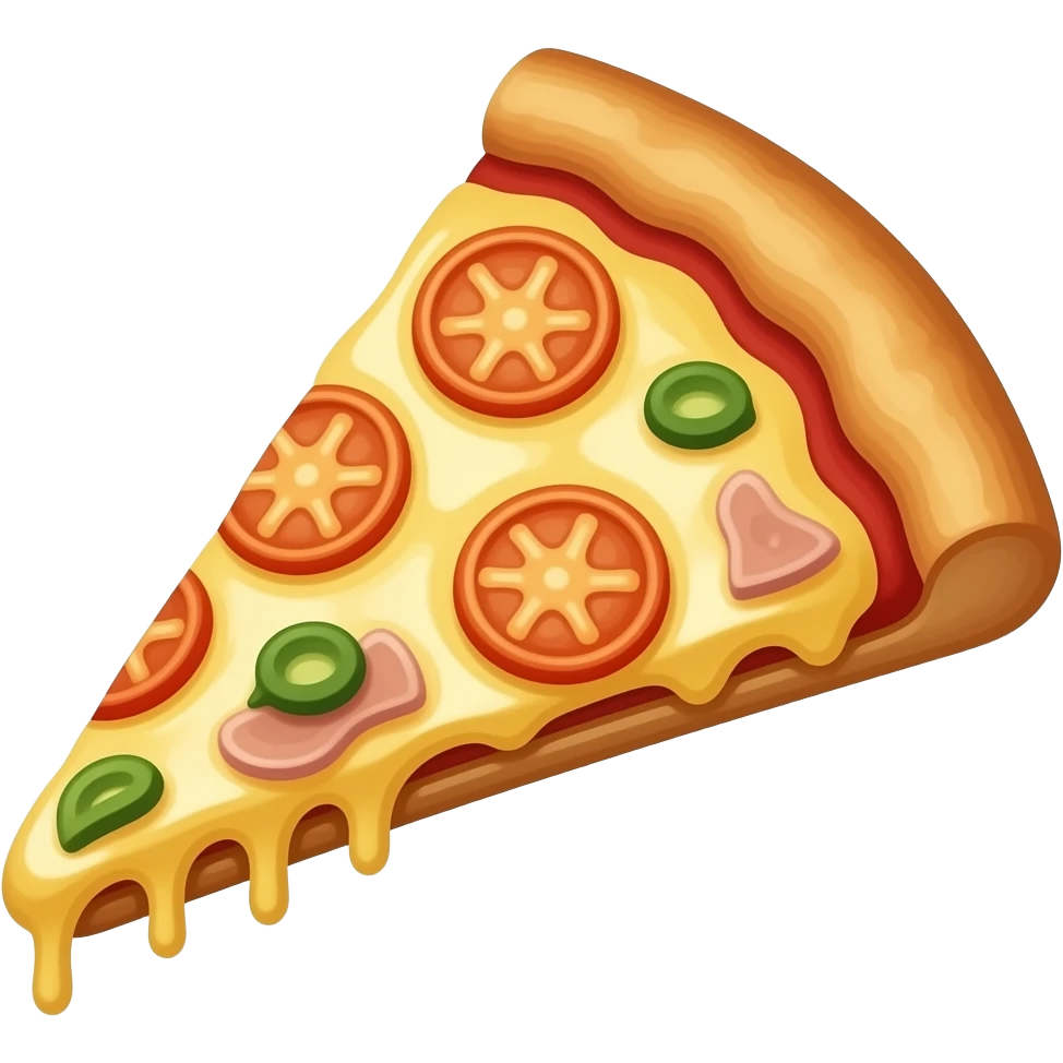 Fresh pizza emoji
