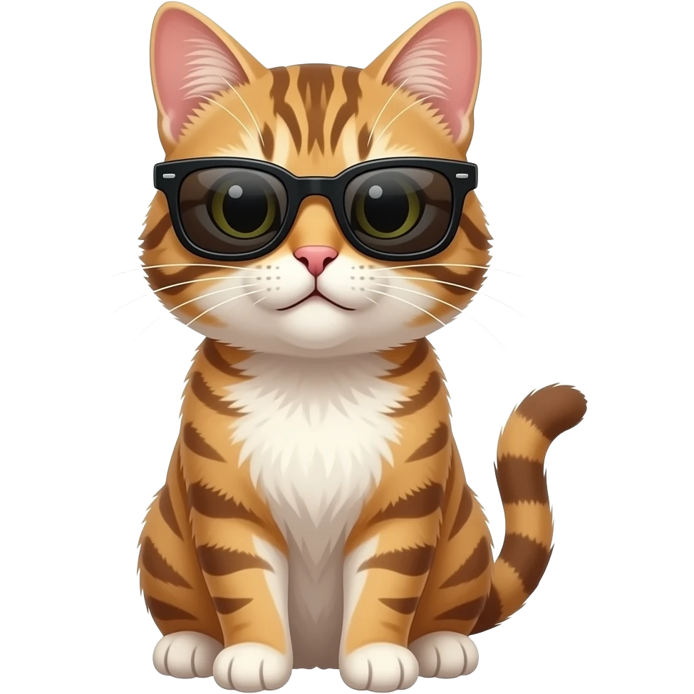 Cat wearing sunglasses emoji