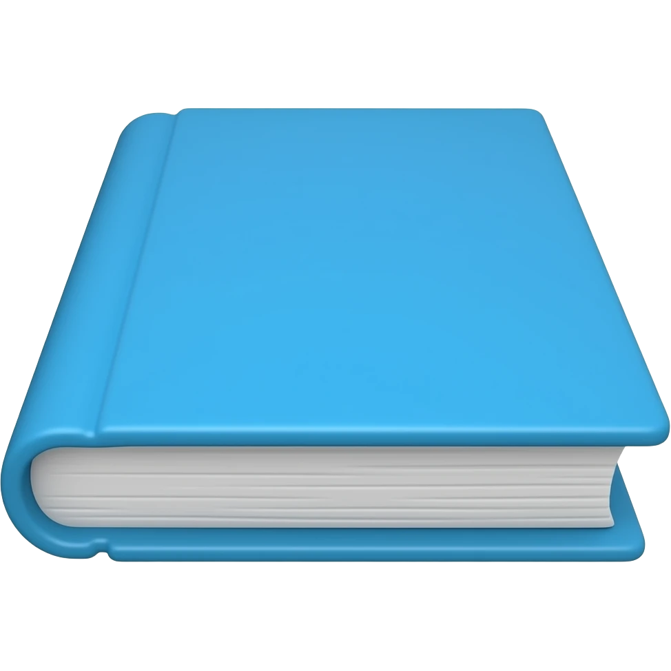 Blue book emoji