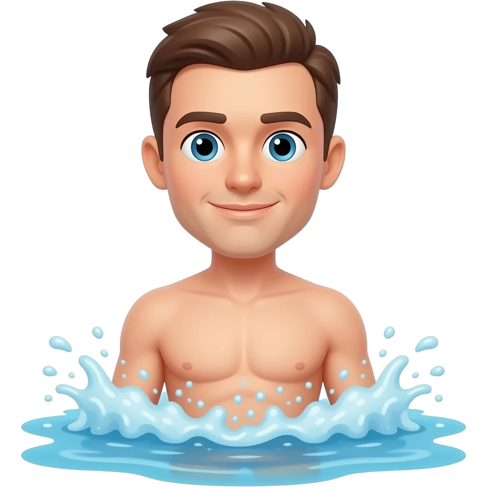 رجل  يسبح emoji