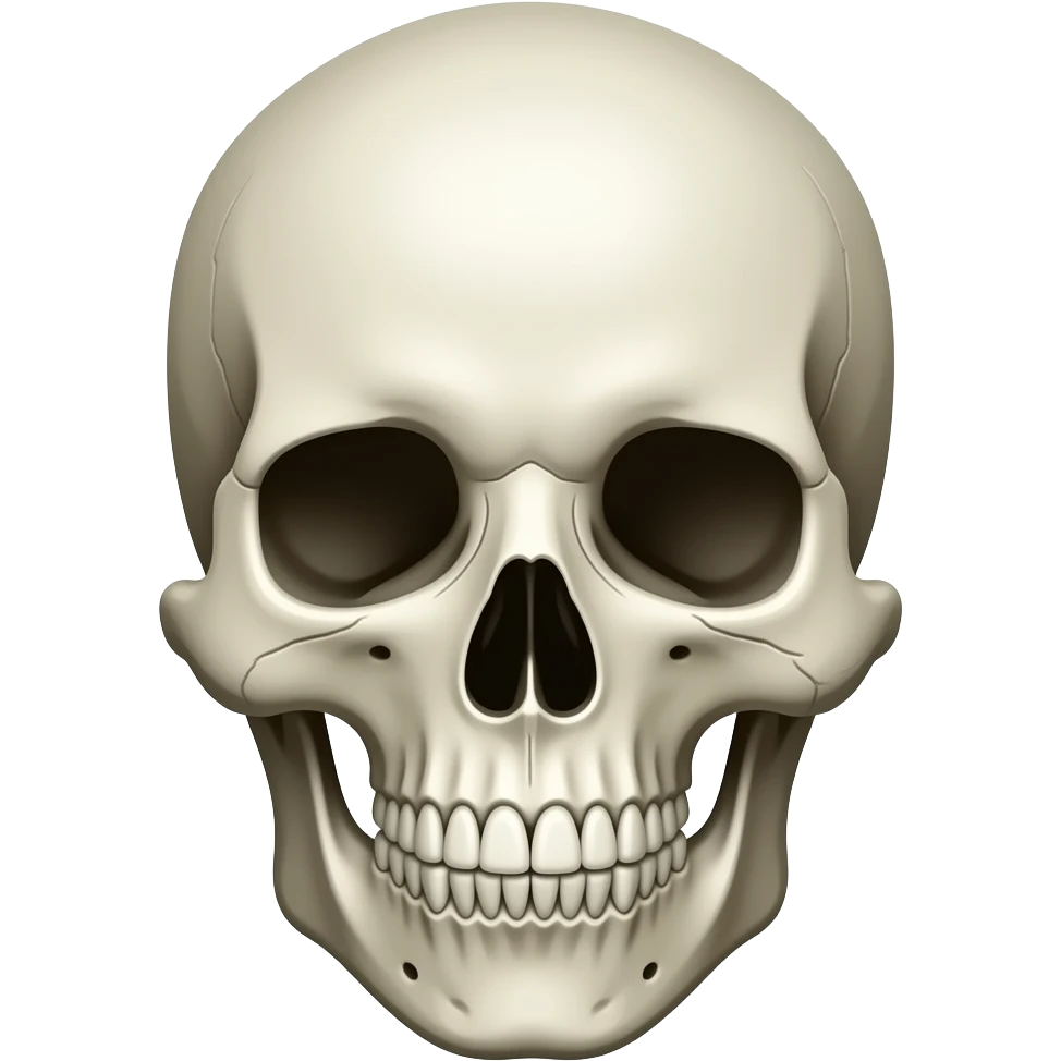 Skull face dengerous emoji
