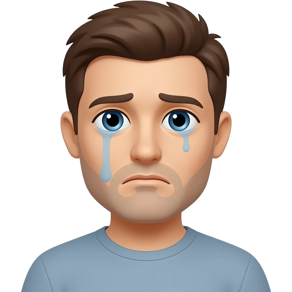 Emoji blanco triste lost media emoji