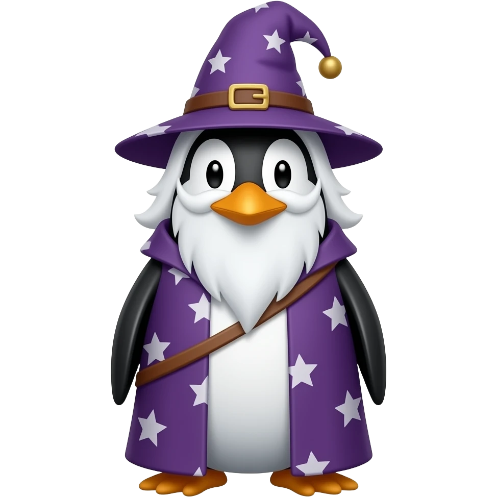 Penguin Wizard emoji
