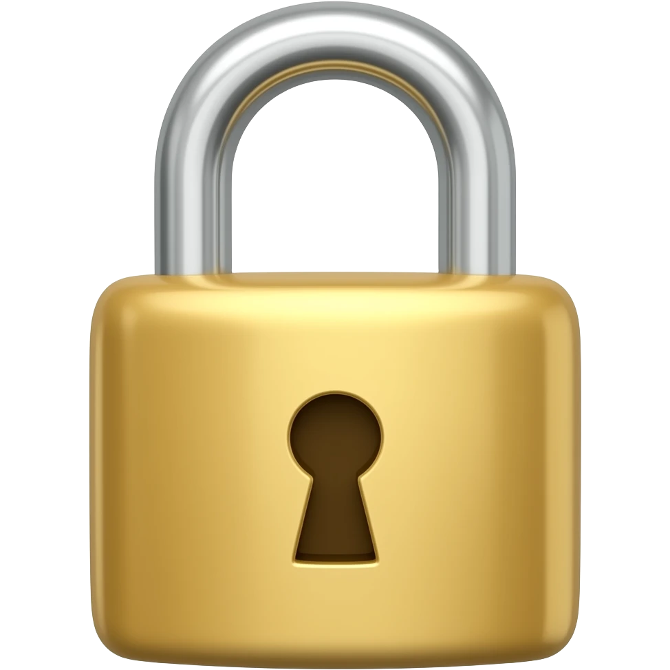 padlock open emoji