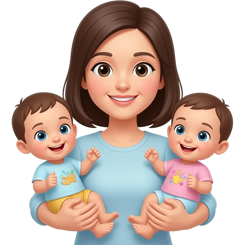 Babies with mother emoji