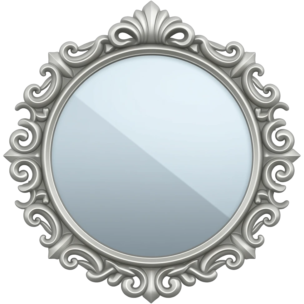 Aesthetic mirror emoji