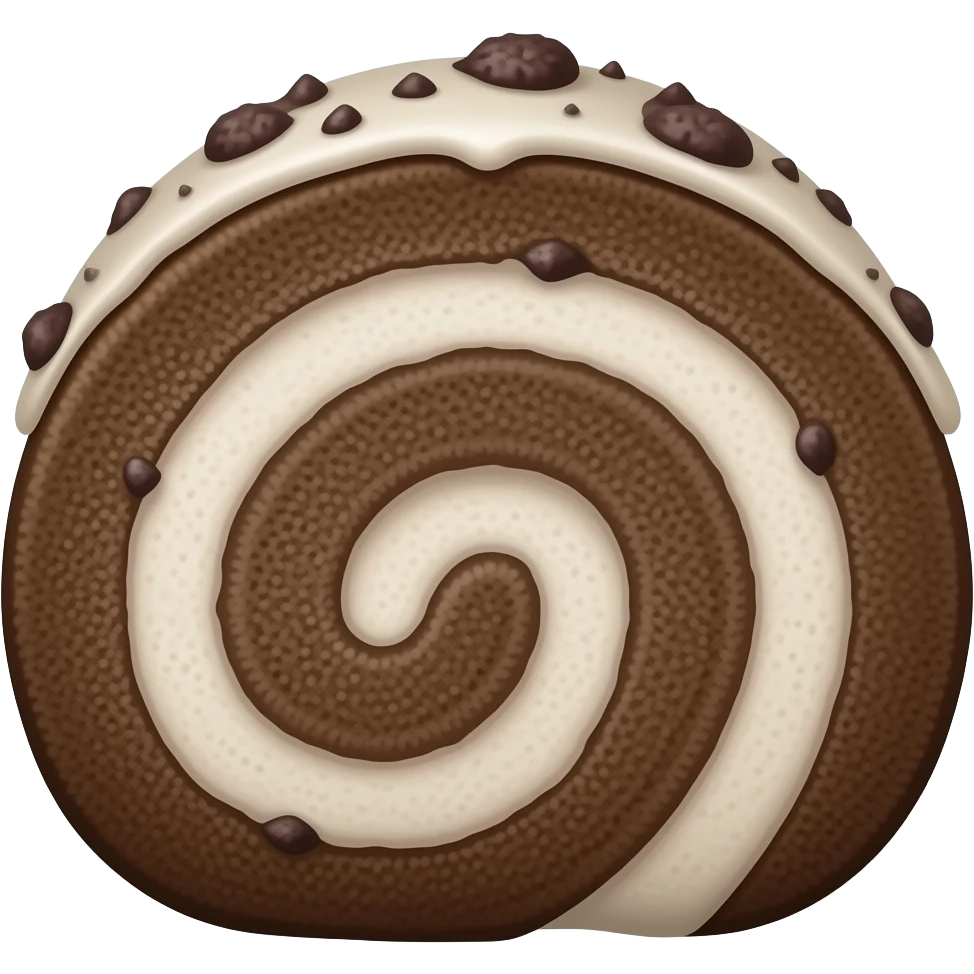 Oreo swiss cake roll emoji