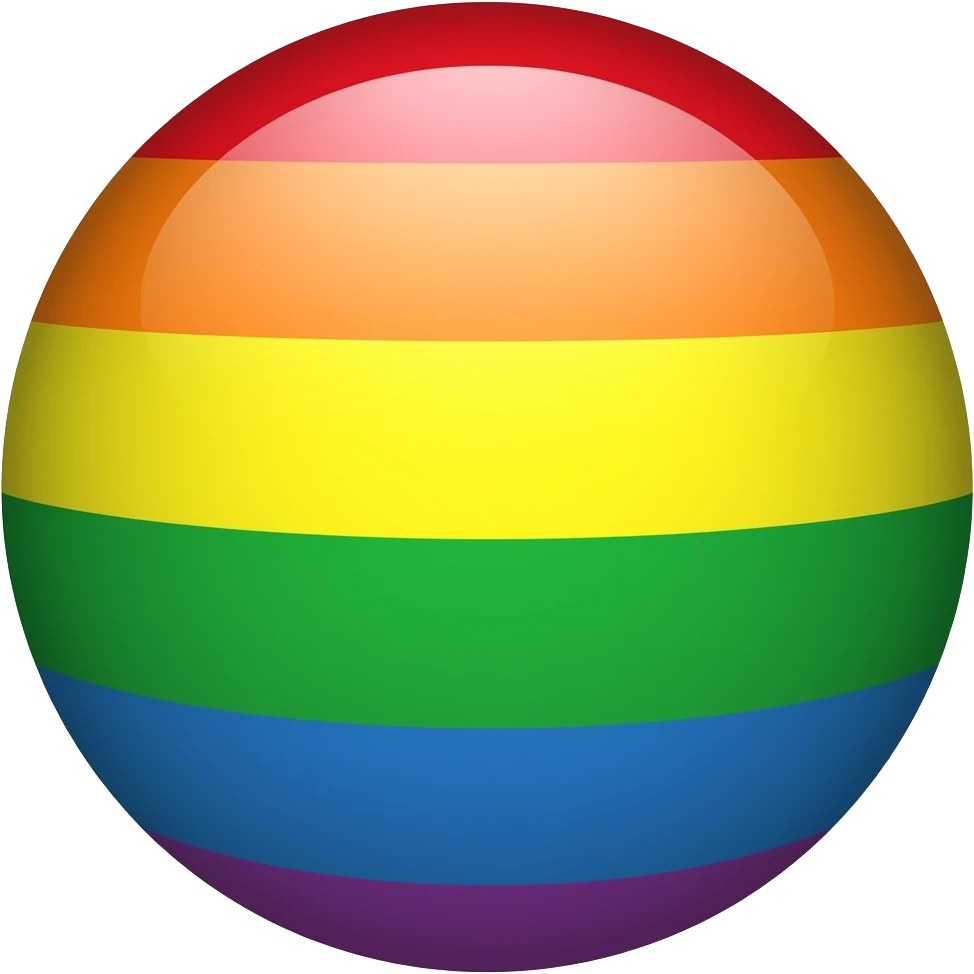 Rainbow ball emoji