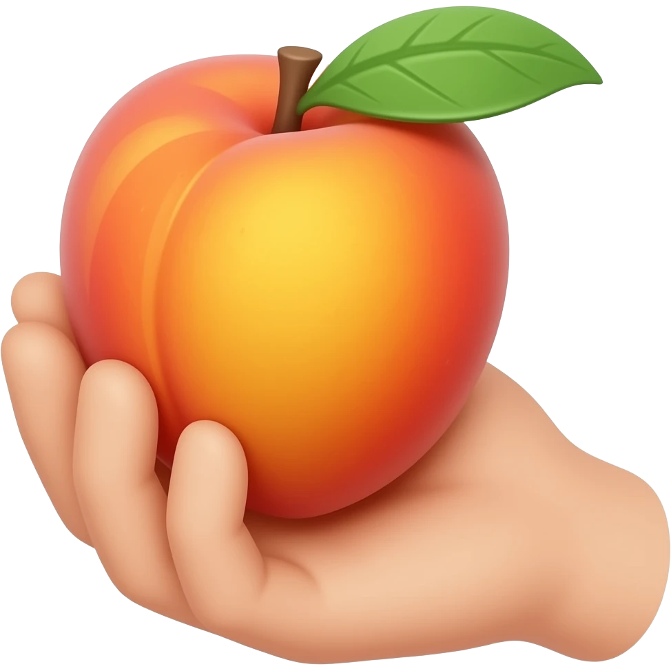 🍑🤚 emoji