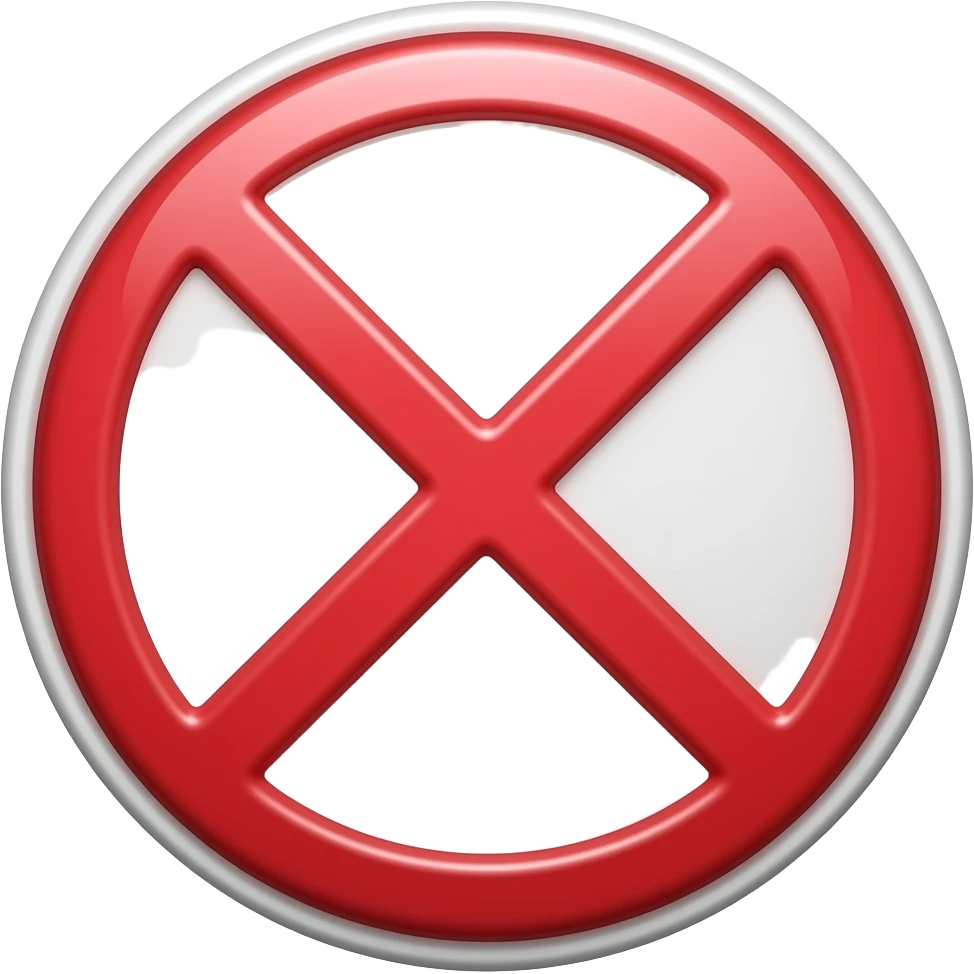 light red version of the prohibited or "no entry" sign emoji (🚫) emoji
