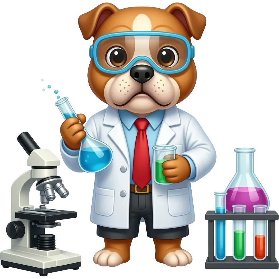 Georgia Bulldog chemist emoji