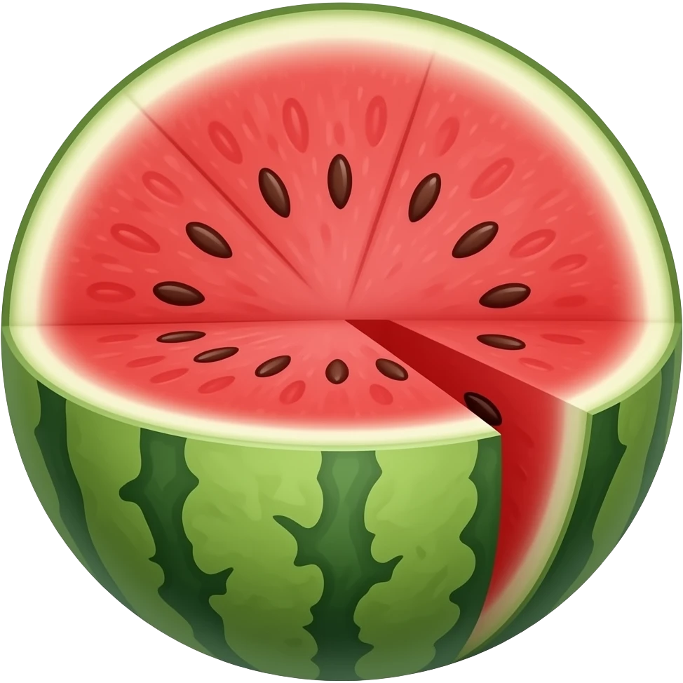 half watermelon emoji