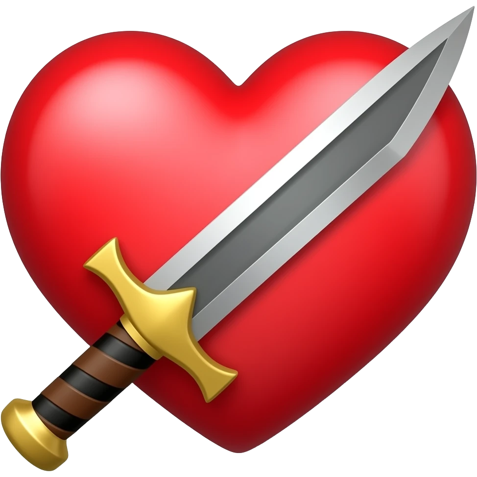 Arma e coração emoji