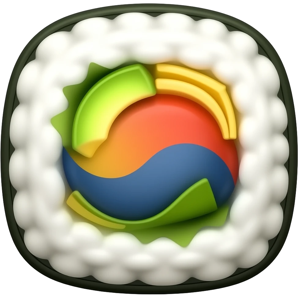 korean kimbab emoji