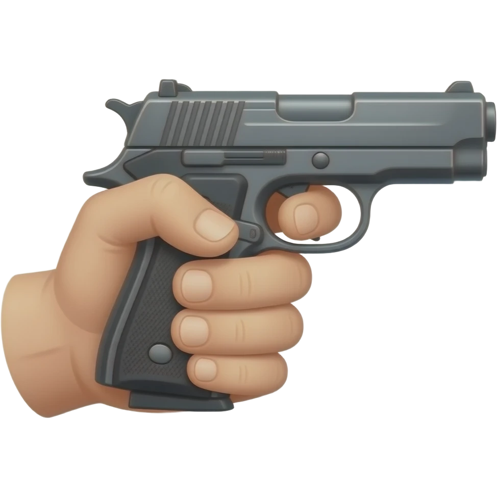 Hand with gun emoji