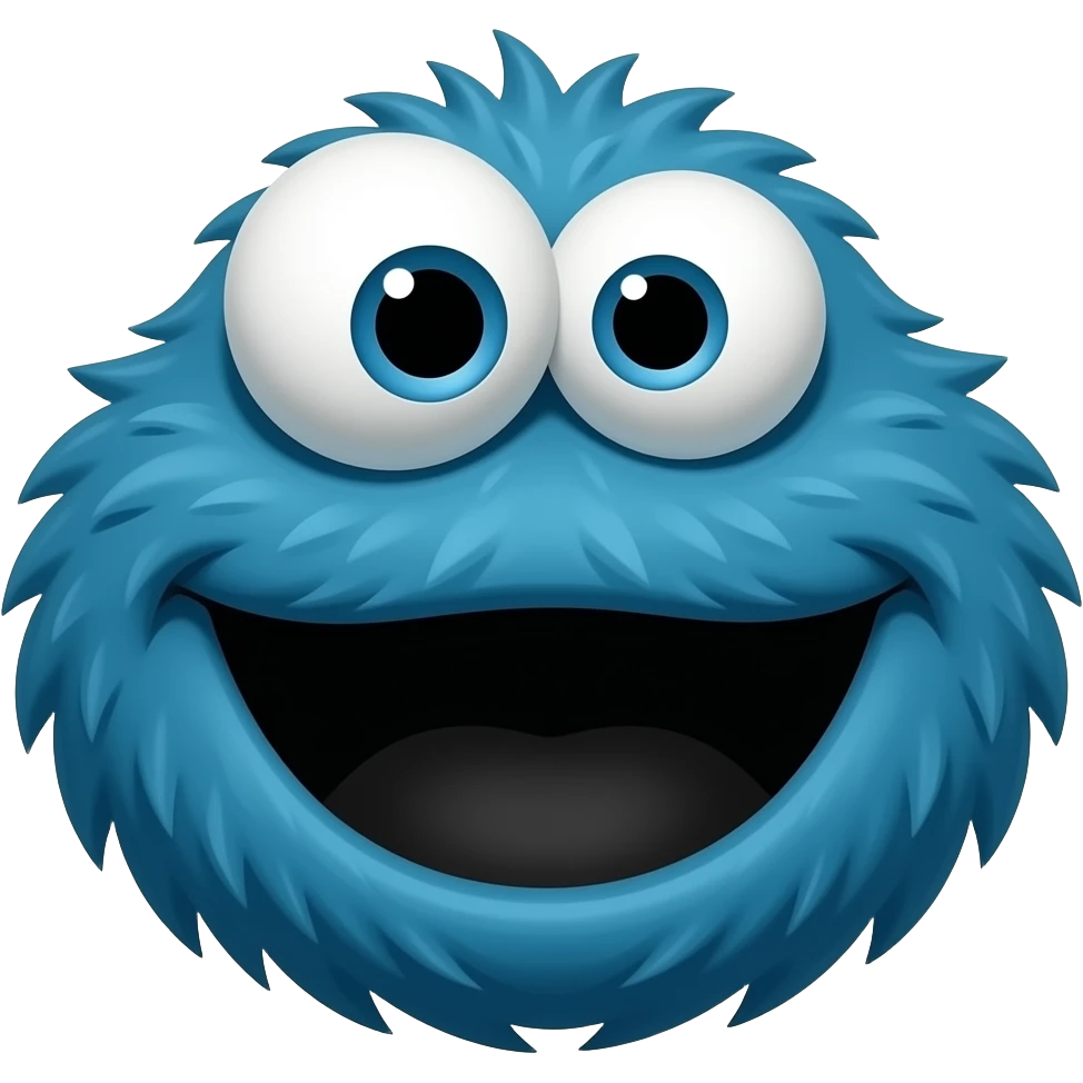 cookie monster thug emoji