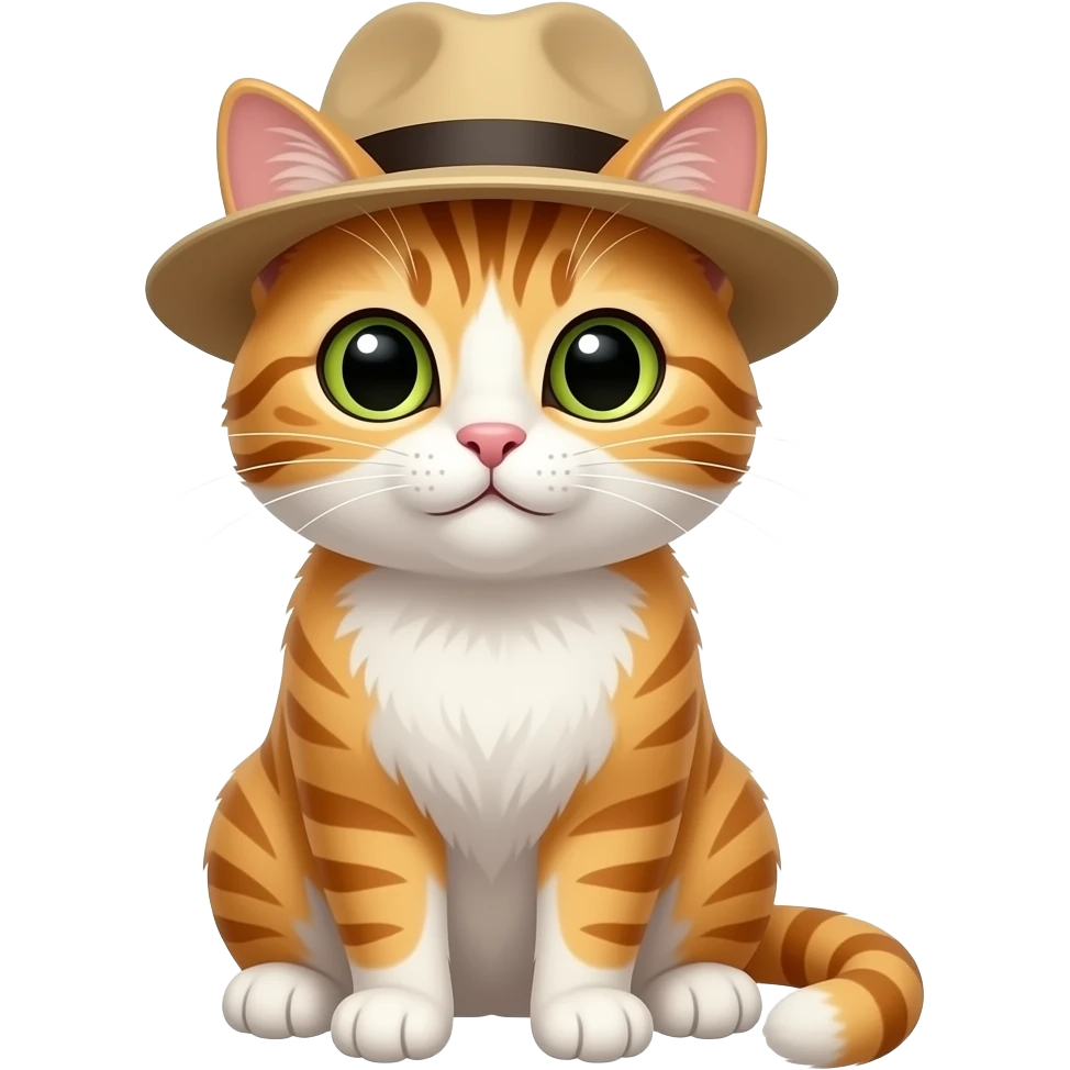 Cat in a hat emoji