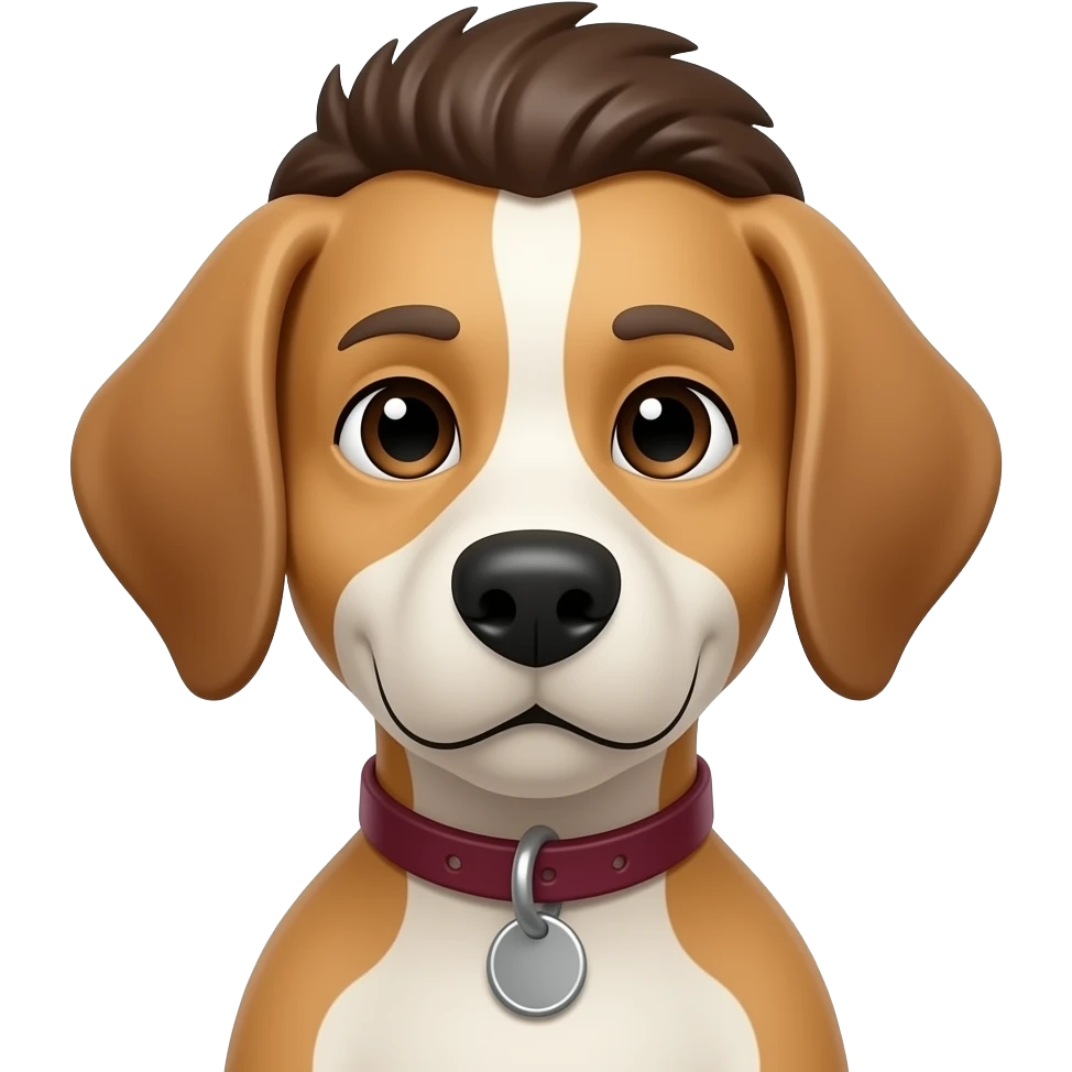 White guy w dog collar on emoji