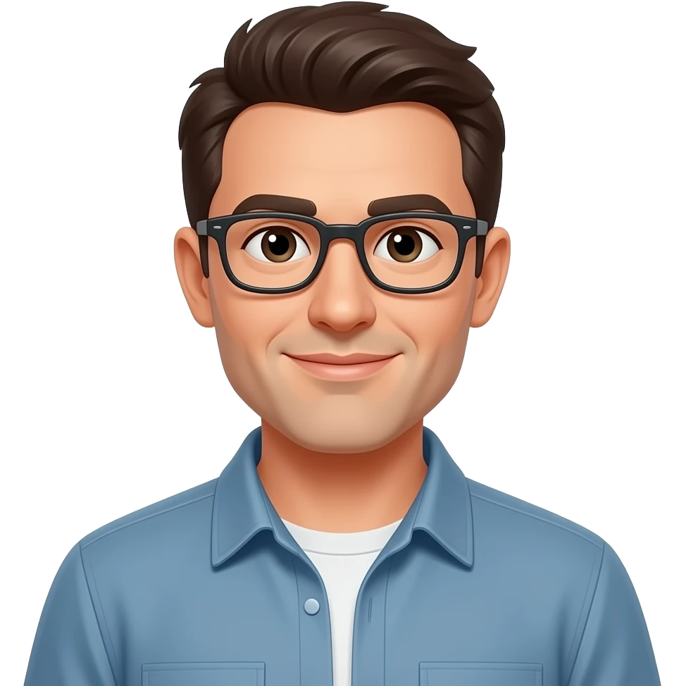 UN PROFESOR DE TECNOLOGIA SIN GAFAS Y MAS INFORMAL emoji