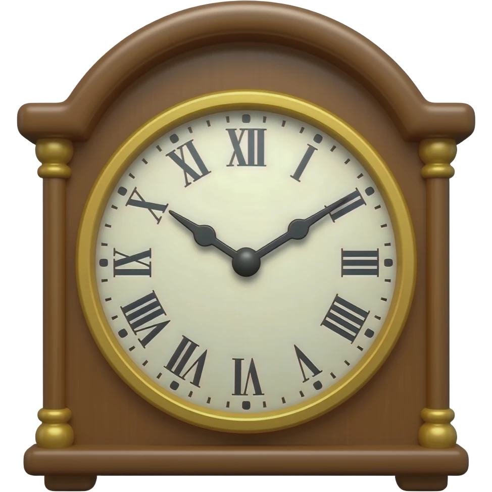 Grandfather clock emoji