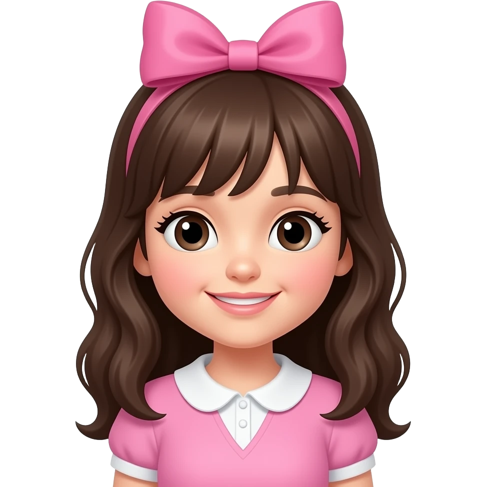 girl pink bow emoji