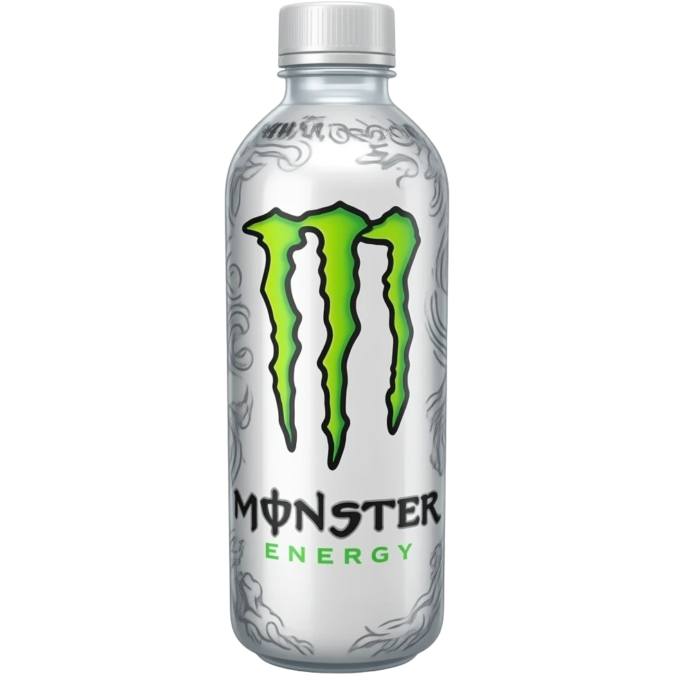 White monster energy ultra emoji