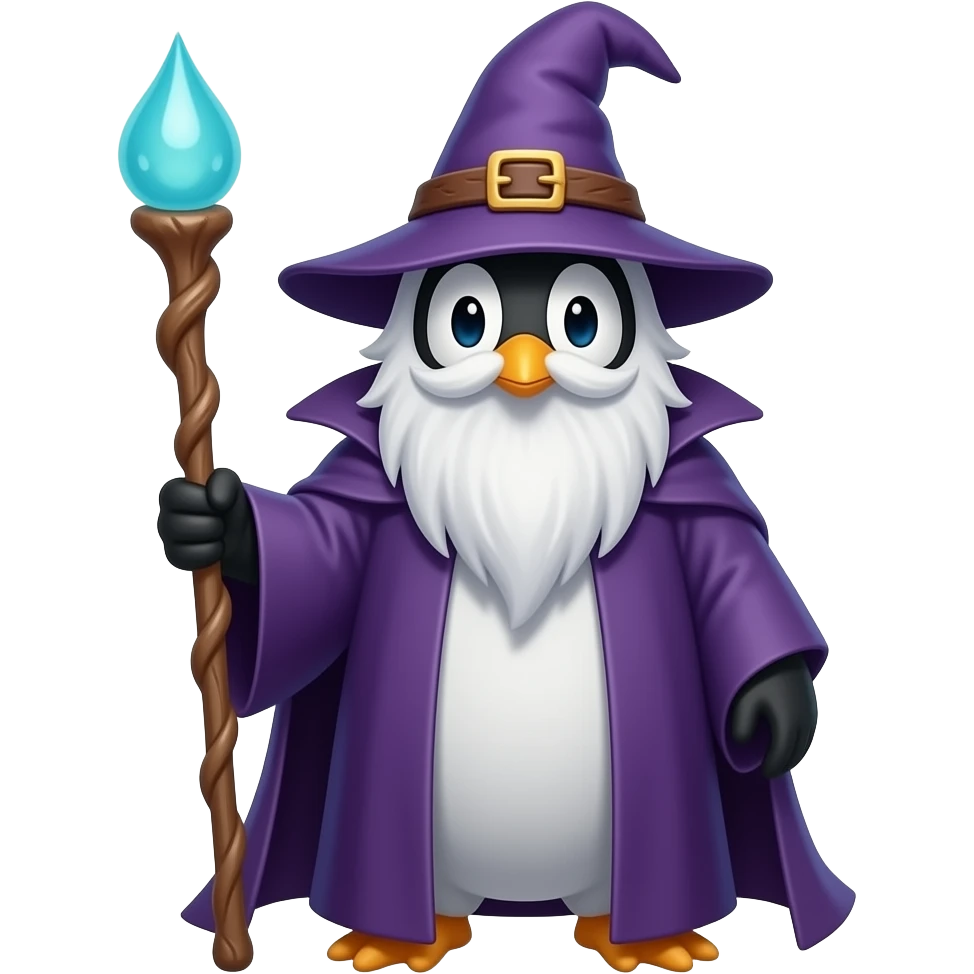 Penguin Wizard emoji