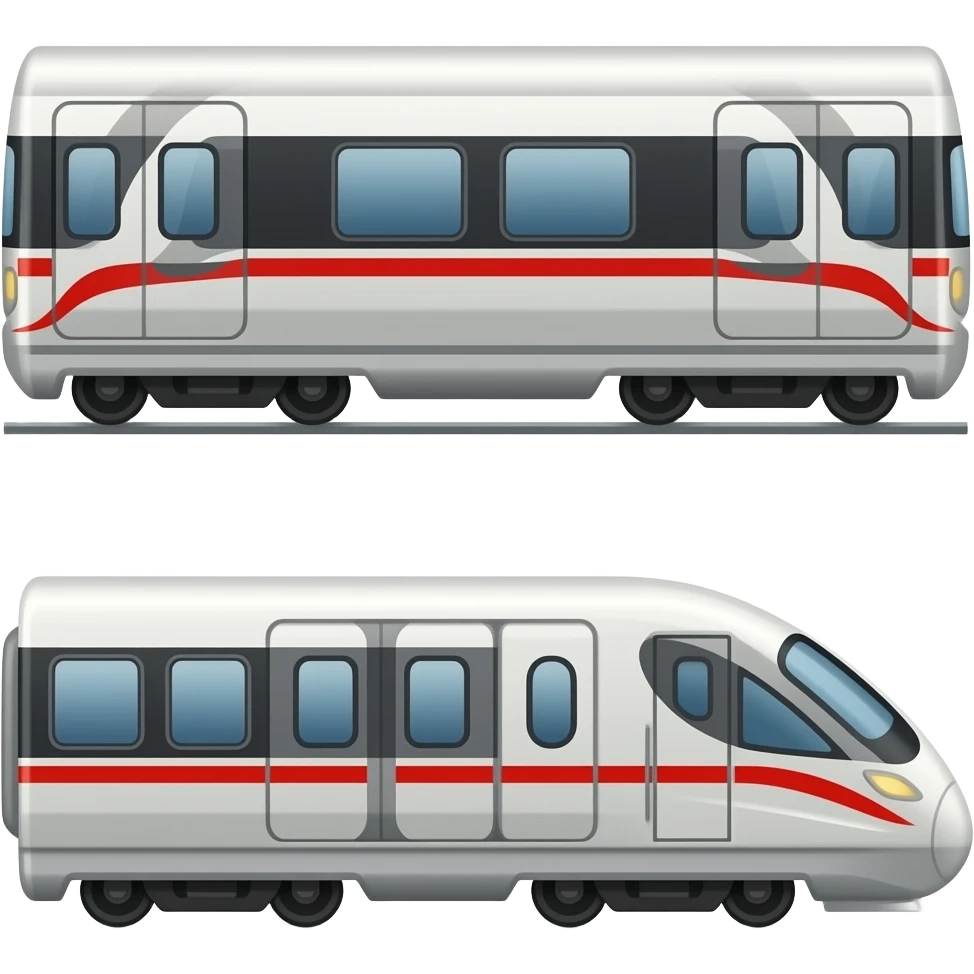 🚄🚃🚃 emoji