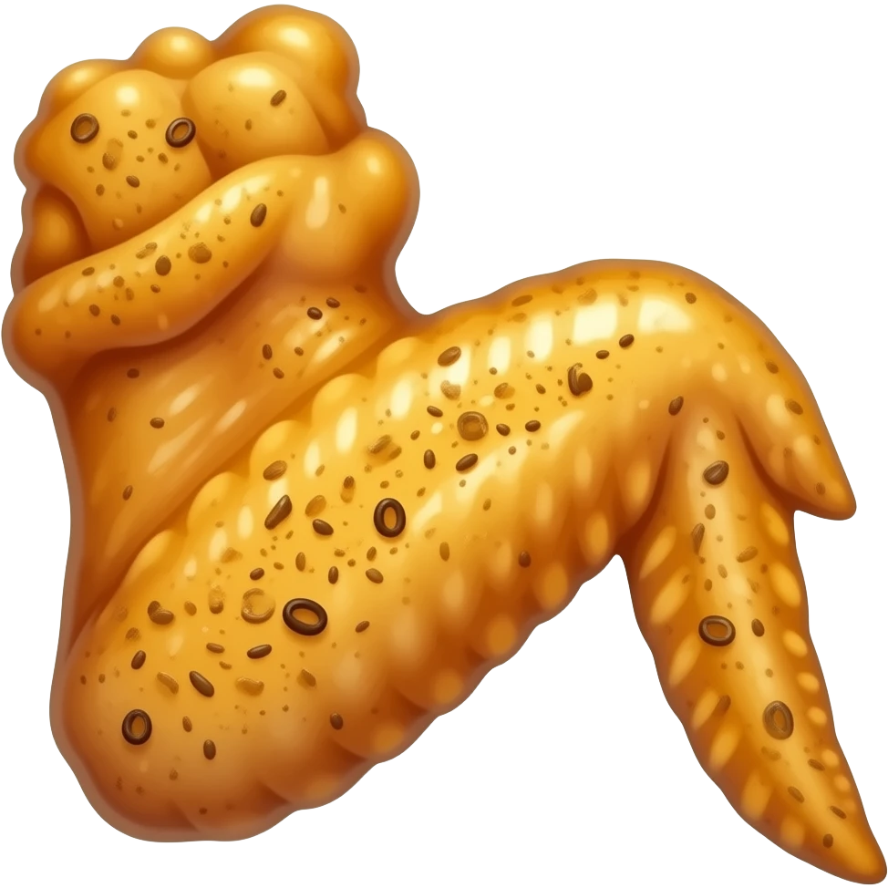 lemon-pepper flavored chicken wing emoji