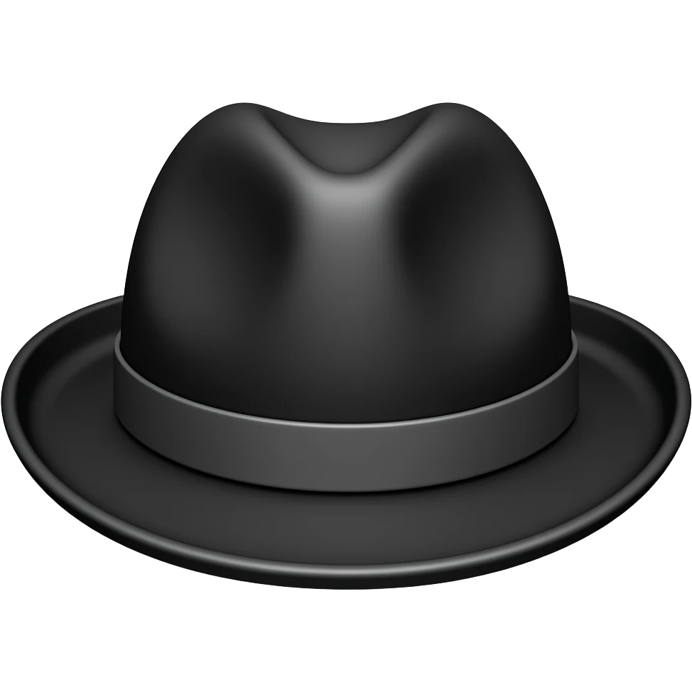 black hat emoji